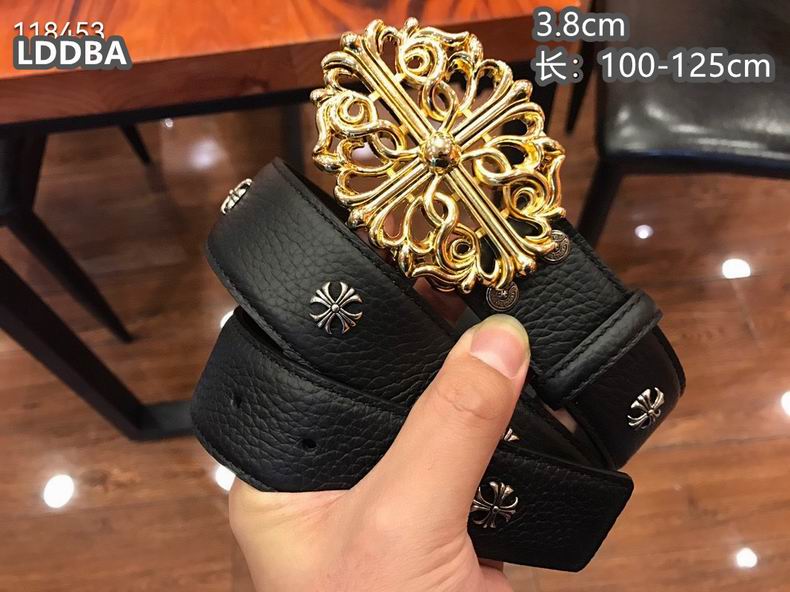 Chrome Hearts belt 38mmX100-125cm 8L05